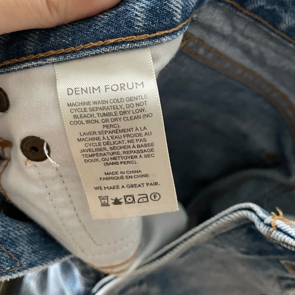 ARITZIA Denim Forum Farrah High Rise Wide Leg - Picture 4 of 6